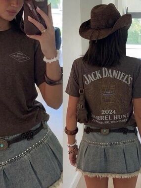 Jack Daniel’s 2024 Barrel Hunt Graphic Tee | Western Cowgirl Rare Event Shirt